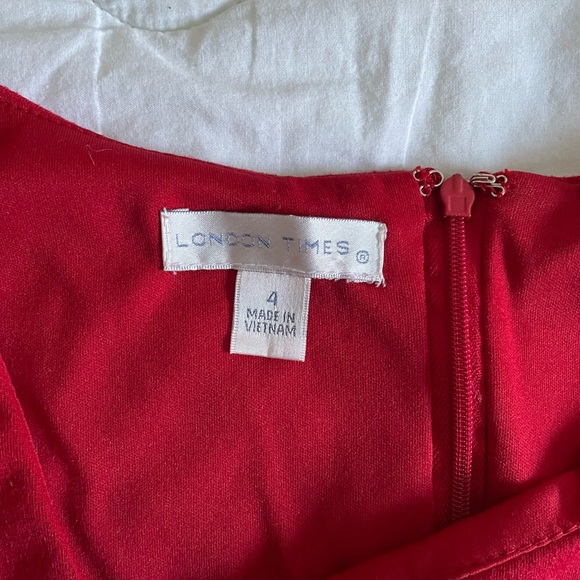 London Times Red Dress - Picture 3 of 5